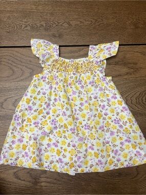 Sergent Major Girls Floral Sundress in Yellow & Lavender